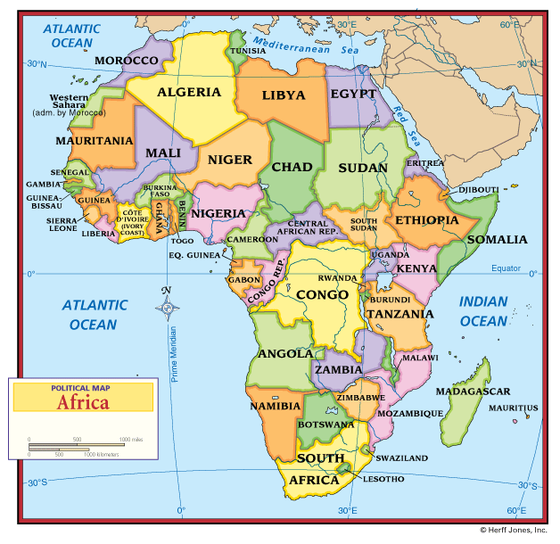 Political Map Africa