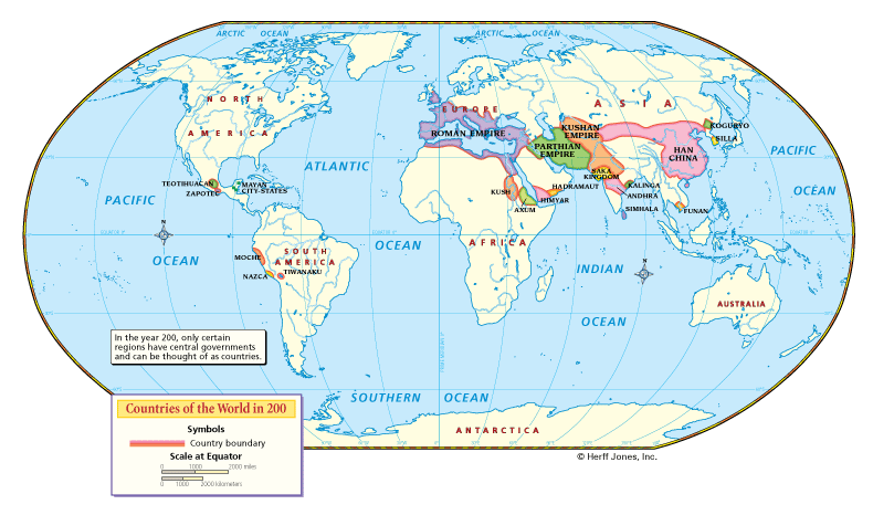 World in A.D. 200